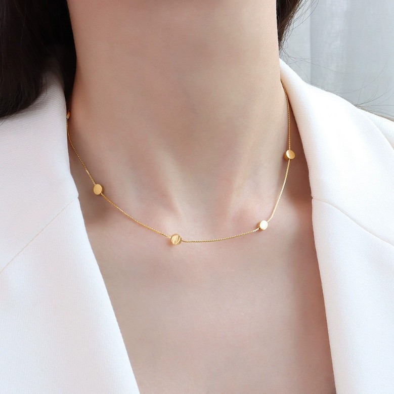 Dây Chuyền Nữ Titan Cao Cấp Thiết Kế Tối Giản, Nhẹ Nhàng Thanh Lịch – Không Đen TT 2870