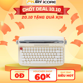 Bàn phím bluetooth mini kiểu cổ điển ACTTO B303 - kết nối 3 thiết bị cùng lúc - HÀNG CHÍNH HÃNG