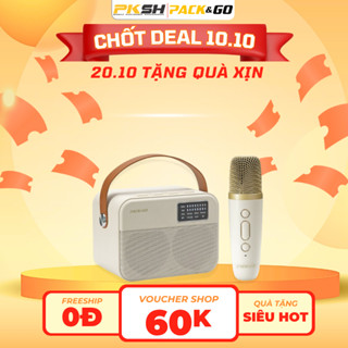 Bộ Loa Mic Karaoke Mini Bluetooth PACK&GO KSM01 - HÀNG CHÍNH HÃNG