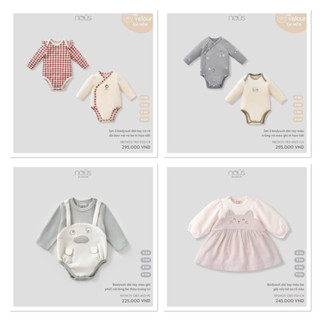 [ Nous ] set chiếc bodysuit, body cho bé yêu