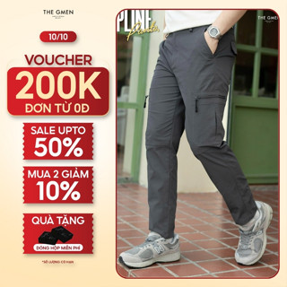 Quần dài nam ống suông, đứng form, túi kéo 2 bên tiện lợi - Zipline Pants -THE GMEN ELEGANT EST 2017