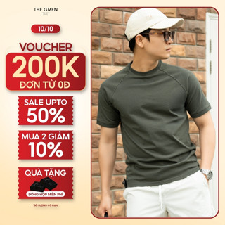 Áo Thun Nam T Shirt S24 RAGLAN TEE 100% Cotton, form Slimfit (Version 2) - THE GMEN ELEGANT EST 2017