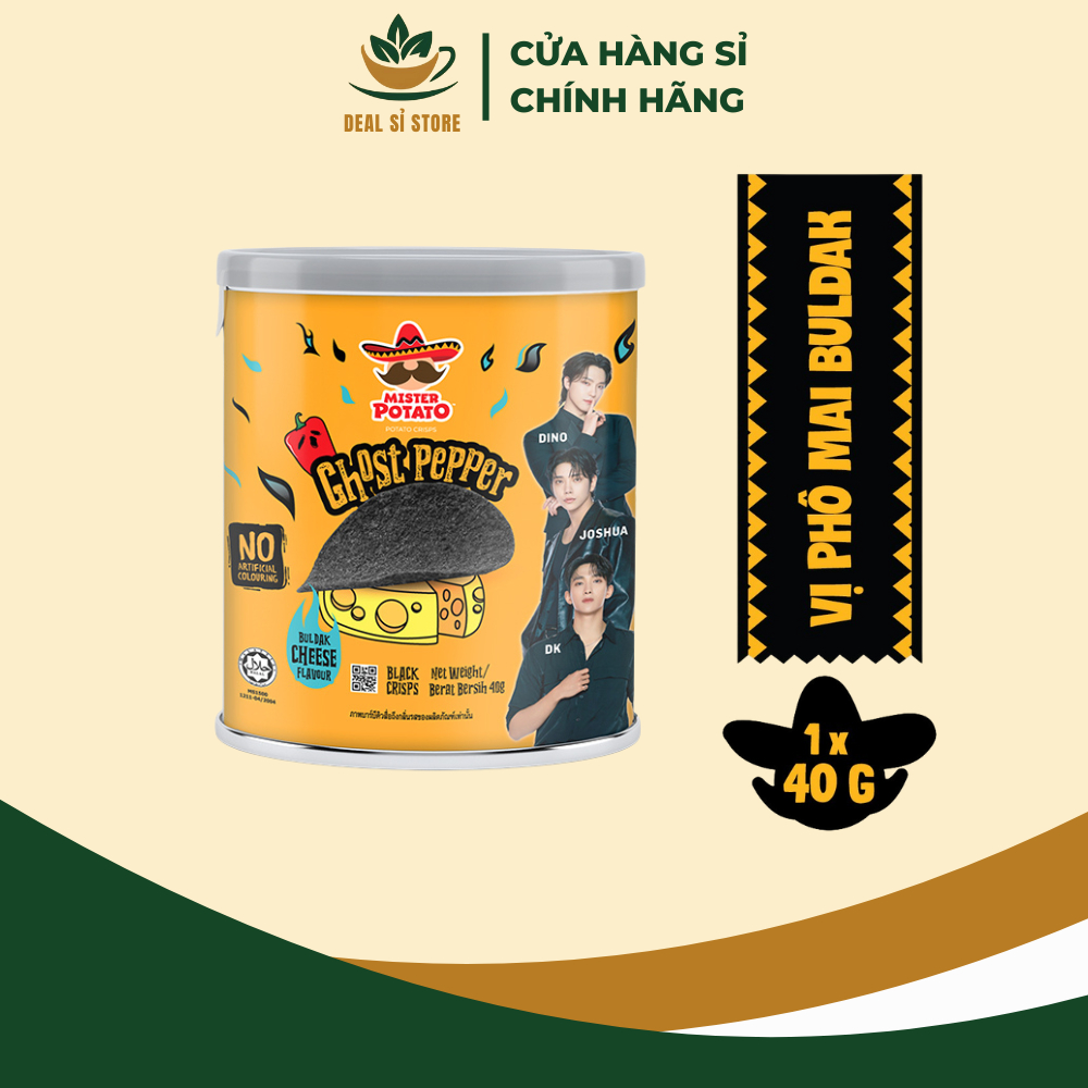 Khoai Tây Mister Potato Ghost Pepper Vị Phô Mai Buldak 40G