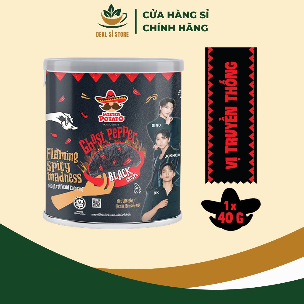 Khoai Tây Mister Potato Ghost Pepper Vị Truyền Thống 40G