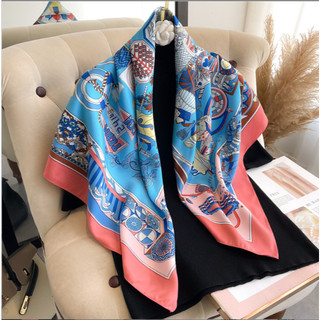 Khăn Vuông Lụa 90x90cm Quàng Cổ Nữ Công Sở Quấn Tóc Quấn Quai Túi Xách Làm Áo Yếm Lụa Cao Cấp