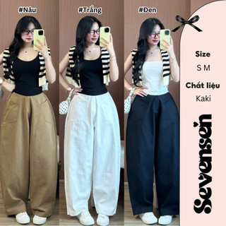 Quần Kaki Cạp Chun Dáng Harem  Hot Trend Túi Chéo – Sevensen– Quankaki45