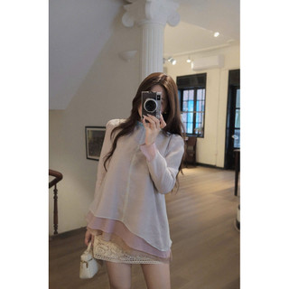 •𝙆𝙞𝙣𝙜𝙨𝙝𝙤𝙥𝙗𝙚𝙖𝙪𝙩𝙮•Áo Tơ Xanh Mint Phối Màu QC