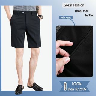 Quần tây âu short nam GOZIN Fashion ngắn thời trang cao cấp form đẹp -QS04