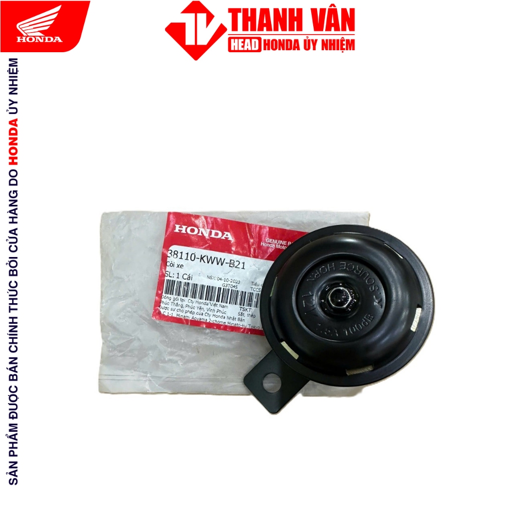 Còi xe (kèn xe)Alpha110,Blade,RSX 2014-2020,Vision 2011-2024,SH mode,SH125-150 2009(1938110KWWB21)