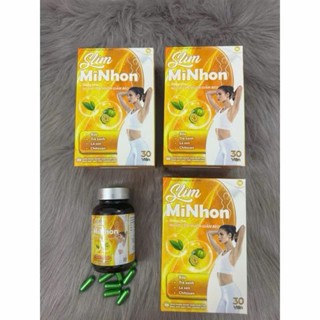  Giảm Cân Slim Minhon hộp 30 viên tặng kèm Trà lá Nam 
