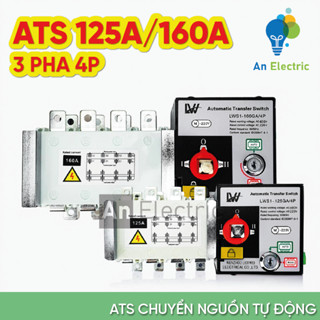  Bộ chuyển nguồn tự động ATS khối 100A 125A 160A hàng chính hãng chất lượng chuẩn công nghiệp bền bỉ và tin cậy cao 