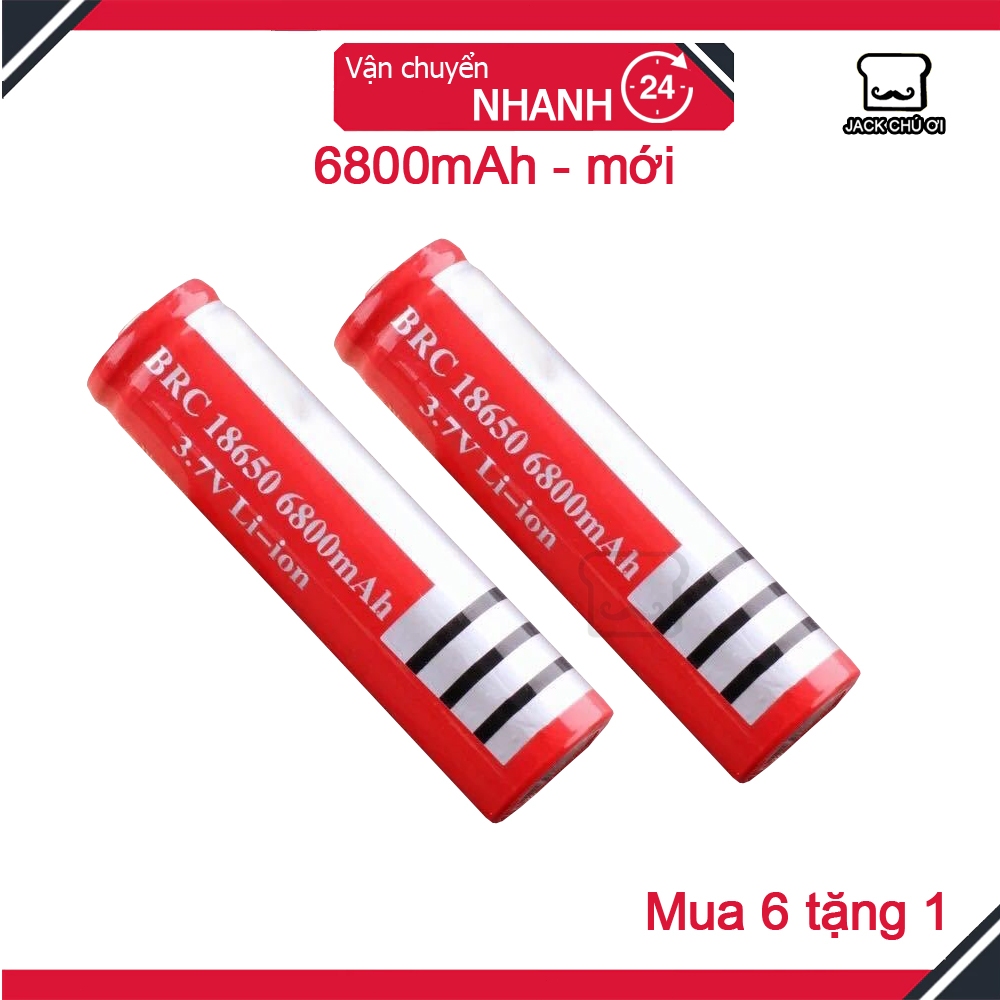 Mới UltraFire Pin 3.7V 18650 Pin dung lượng 6800mAh 3V7 4800mAh tốt dùng cho đèn pin sạc dự phòng