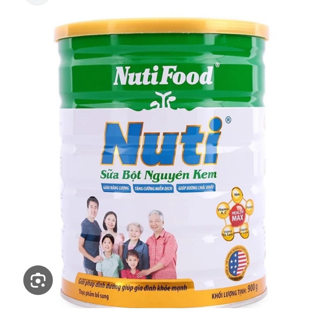 [DATE MỚI] Chính Hãng - Sữa Bột Nguyên Kem NutiFood hộp thiếc 900g (C1)