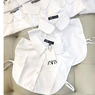   SẴN HÀNG ĐẸP SHIP HỎA TỐC   Cổ áo giả sơ mi cổ nhọn cổ sen phụ kiện phối áo len cadigan 