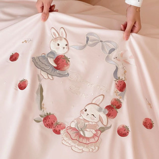 Bộ Vỏ Chăn Ga Gối Cotton 100S Sợi Dài Thoáng Khí Hoạ Tiết Thêu Thủ Công