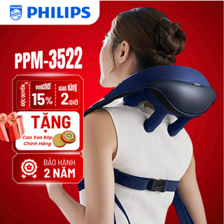 Máy Massage Cổ Vai Gáy PHILIPS 3522 - Mô Phỏng Massage Như Các Đầu Ngón Tay - 6 điểm tiếp xúc ôm sát vùng vai cổ