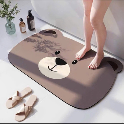 Thảm Lau Chân, Thảm Chùi Chân Silicon Thấm Hút Cao Cấp 40x60cm Cao Su Nhà Tắm ND53