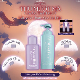 COMBO Dầu gội và Ủ tóc All About Hair giúp dưỡng ẩm sâu cho tóc, giảm rụng và mềm mượt hơn