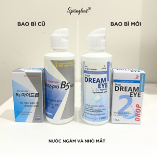 DUNG DỊCH NƯỚC NGÂM và NHỎ MẮT LENS DREAM EYE FRENZ-PRO B5 @spring.lens