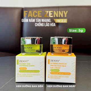  Bộ Kem Zenny Ngày & Đêm  Tặng Serum & Sữa Rửa Mặt 20g  