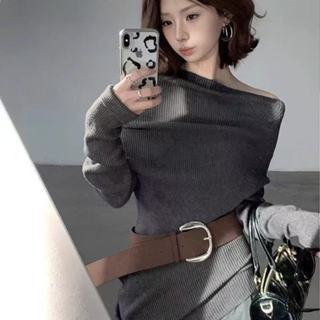  SẴN Dây belt bản to thắt lưng màu nâu dễ phối y2k đường phố retro nữ sinh phối phong cách âu mỹ nữ sinh 