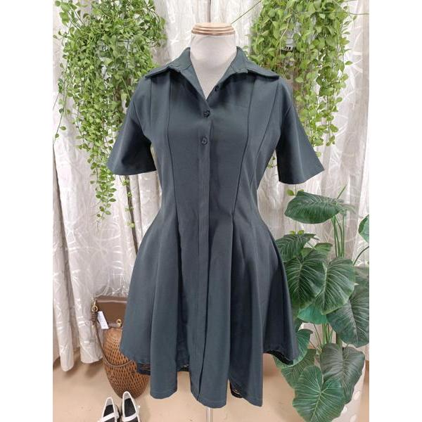 CHIBEST thanh lý - Đầm A xếp ly thanh lịch bymo - Size L