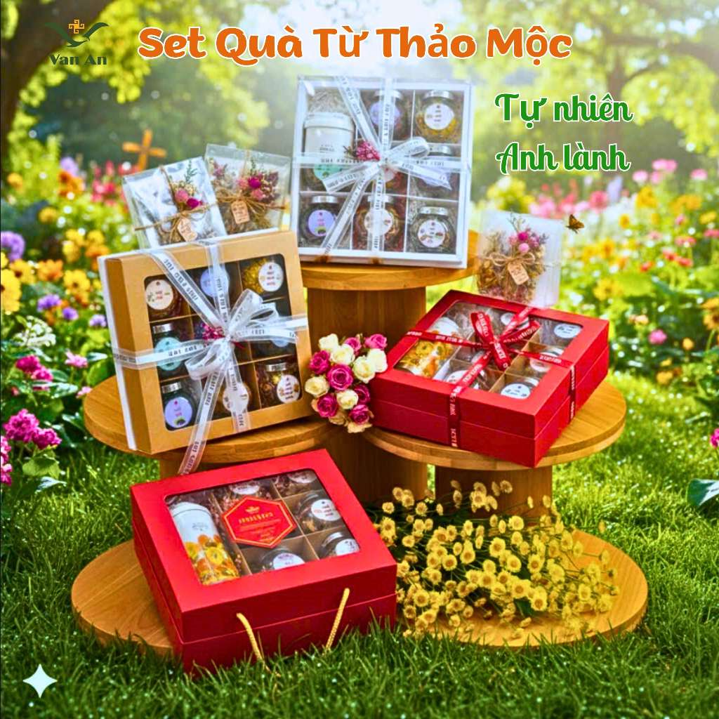 Set Quà Tặng Sức Khoẻ Handmade Tặng Tết 2026, Quà tặng năm mới An Lành Tự Nhiên