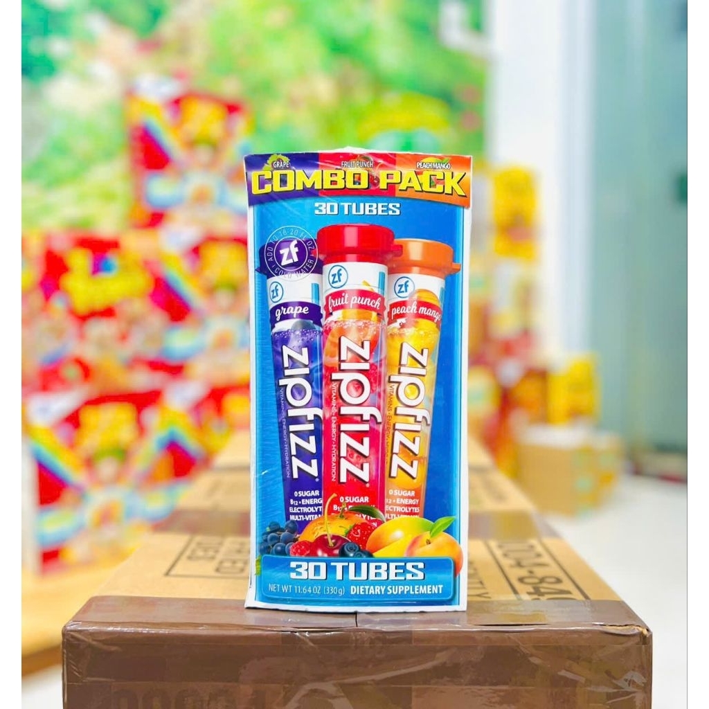 Bột Bổ Sung Năng Lượng Vitamin Zipfizz Healthy Energy Drink Mix B12 hộp 30 ống