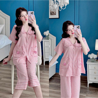 (SIÊU RẺ) Bộ pijama xốp nơ BIGSIZE dài 50-100kg