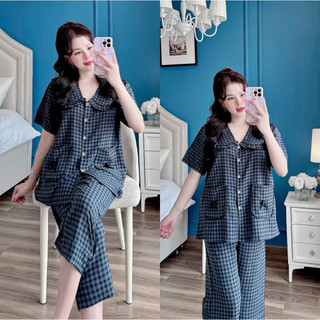 (SIÊU RẺ) Bộ pijama xốp nơ BIGSIZE dài 50-100kg
