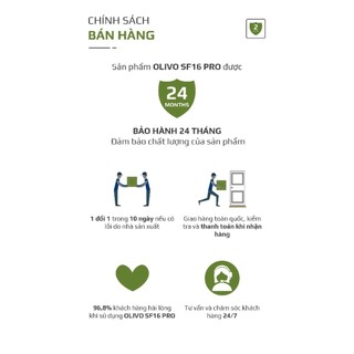 Nồi chiên hơi nước Olivo SF16 Pro ( bản tiếng Việt) / bảo hành 2 năm