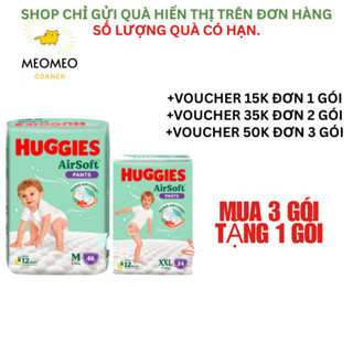 Tã / Bỉm quần Huggies AirSoft M L XL