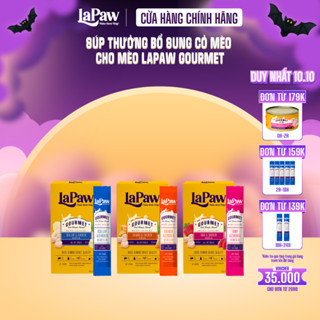 laPaw Gourmet Súp thường bổ sung cỏ mèo cho mèo mọi lứa tuổi
