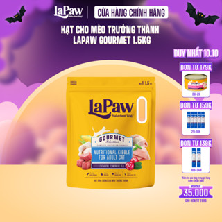 laPaw Gourmet hạt cho mèo trưởng thành hỗn hợp dinh dưỡng túi 1,5Kg