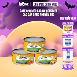 laPaw Gourmet Pate dạng nhuyễn cho mèo mọi lứa tuổi 85G