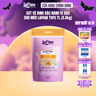 [NEW] LaPaw cát vệ sinh đậu nành mùi đào cao cấp 7L/ 2,5 KG
