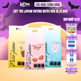 [SẢN PHẨM MỚI] Lapaw Cát Vệ Sinh Cho Mèo Cát Tre Tự Nhiên Hương Nước Hoa Cao Cấp 8L / 2.8KG