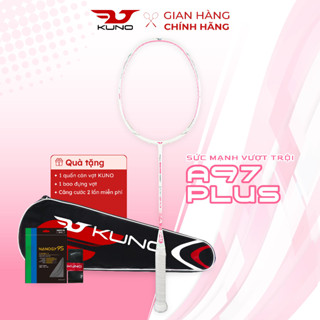 Vợt Cầu Lông KUNO A97 Plus Chính Hãng Carbon 4U Căng Sẵn Công Thủ Toàn Diện, Tặng Kèm Quấn Cán, Bao Đựng, Cước Vợt