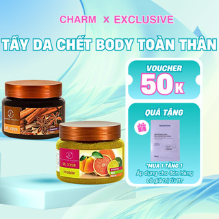  Tẩy Da Chết Body Toàn Thân Quế Hồi Cà Phê   Chanh Đào 380g  Mẫu Mới  