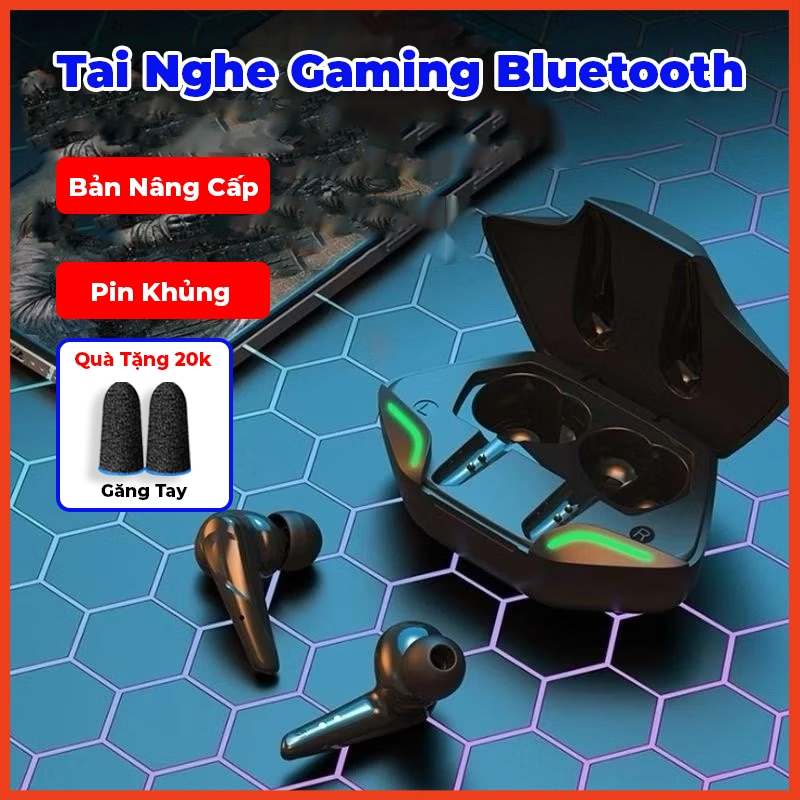 Tai Nghe Gaming Bluetooth G11, Tai Nghe Không Dây Độ Trễ Thấp Thời Gian Chờ Lâu Chống Thấm Nước Pin 