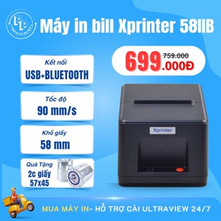  Máy in bill tính tiền Xprinter 58iiB kết nối BLUETOOTH máy in hoá đơn tính tiền kết nối điện thoại khổ 58mm 