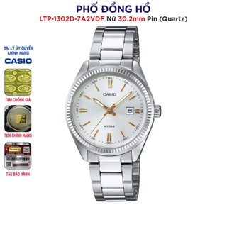 Đồng hồ nữ dây kim loại Casio chính hãng Anh Khuê LTP-1302D-7A2VDF
