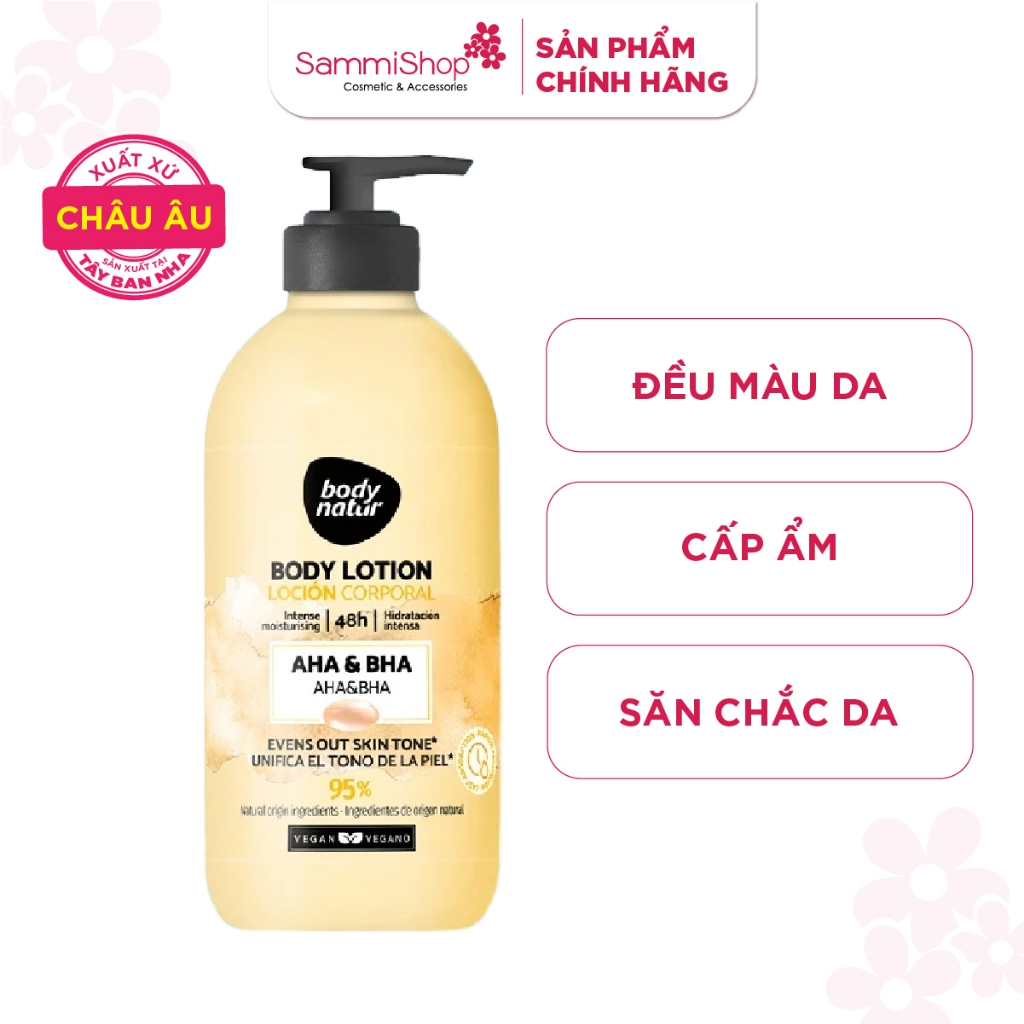 Body Natur Sữa dưỡng thể Body Lotion AHA & BHA