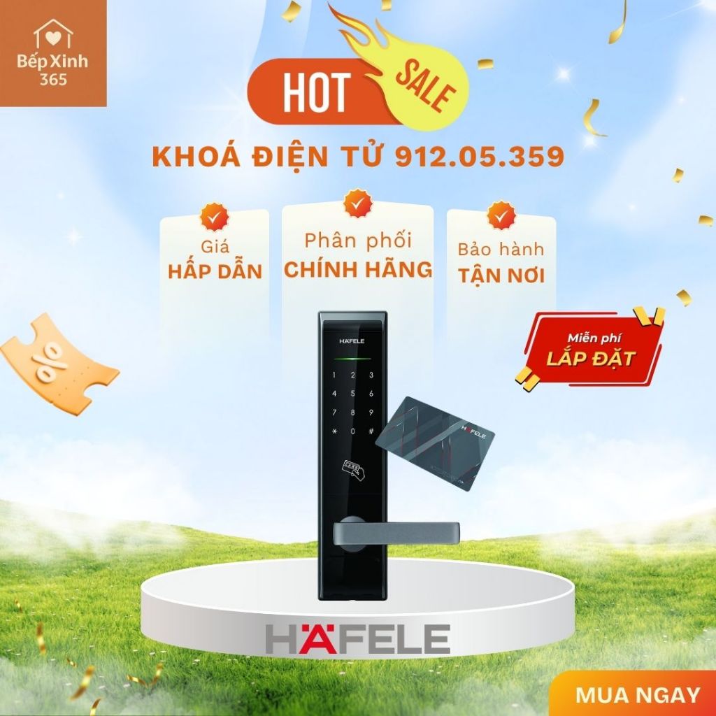 Khóa điện tử Hafele EL8000-TC 912.05.359 – Mở khóa dễ dàng, bảo mật tối ưu