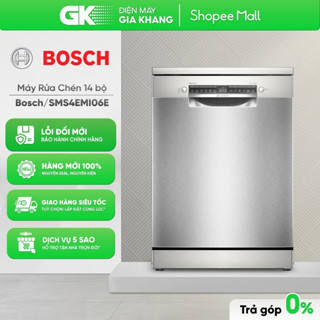 SMS4EMI06E Series 4 | Máy Rửa Chén Độc Lập BOSCH SMS4EMI06E 14 Bộ [Toàn Quốc][Giá Máy]