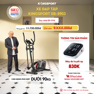 Xe đạp tập KINGSPORT Elliptical Bike EB-8903 tập luyện toàn thân, tích hợp đồng hồ đo lường chỉ số