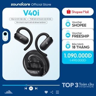 Tai nghe đeo vành tai bluetooth Open-Ear Soundcore V40i | Màng loa lớn | Chống nước và bụi IP55 | Tích hợp phiên dịch