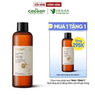 Nước tẩy trang bí đao The Cocoon Vietnam 500ml thuần chay cho da dầu mụn