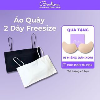 Áo Basic Bra quây ngực 2 dây đệm mỏng nâng ngực, dáng croptop ôm, thoáng mát AQ5