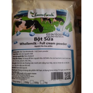 Sữa Bột Béo Nguyên Kem Whollemilk Clasyfoods( 500gr) date mới